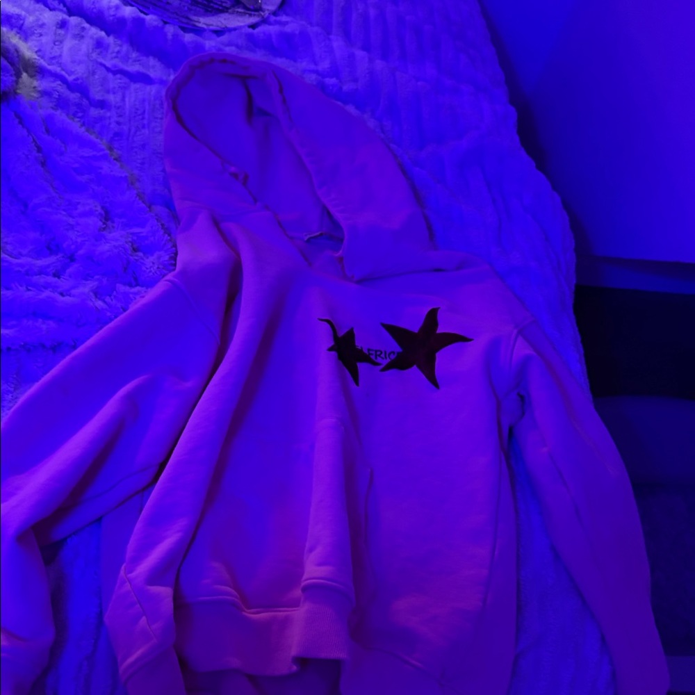 Aelfric Eden Pink Hoodie with Black Star Design